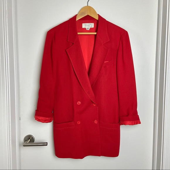 Christian Dior Red Blazer